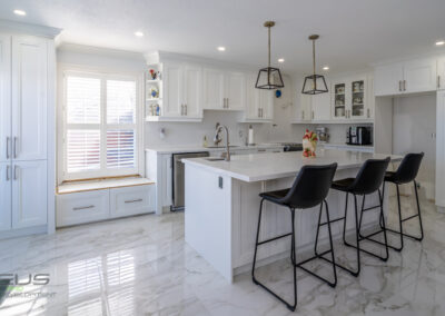 Custom Wood Accented Cabinets